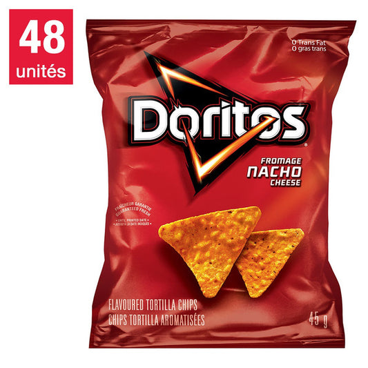 Doritos Nacho Cheese Tortilla Chips, 48 × 45 g — product image