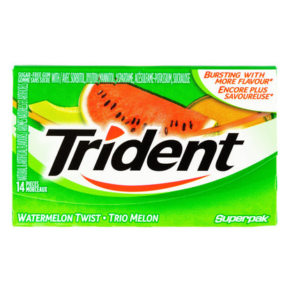 Trident Watermelon Twist Gum, 12 × 14 pieces — product image