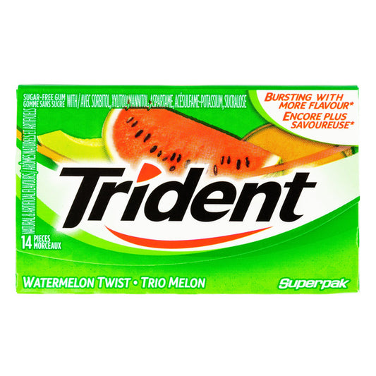 Trident Watermelon Twist Gum, 12 × 14 pieces — product image