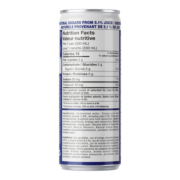 Orangina Zero Sugar Sparkling Citrus Beverage Cans, 330 ml x 24-pack — image 4