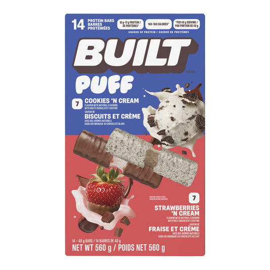 Built Puff Protein Bars, 14 × 40 g — product image