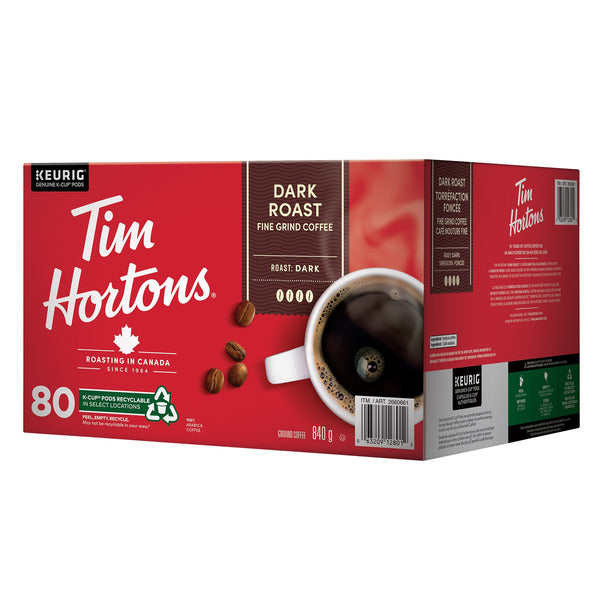 Tim Hortons Dark Roast Single-serve K-Cup Pods, 80-count — image 2