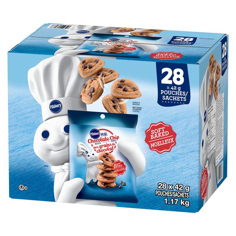 Pillsbury Mini Chocolate Chip Cookies, 28×42 g — product image