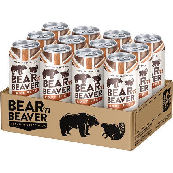 Bear 'N Beaver Root Beer, 12 × 473 mL — image 1