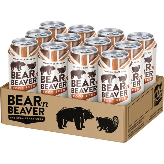 Bear 'N Beaver Root Beer, 12 × 473 mL — image 1