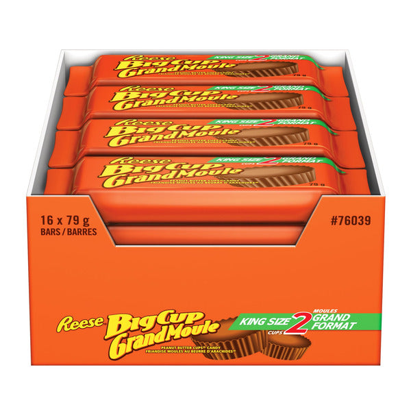 Reese Big Cup Peanut Butter Cups Candy, 16×79 g — gallery image 2