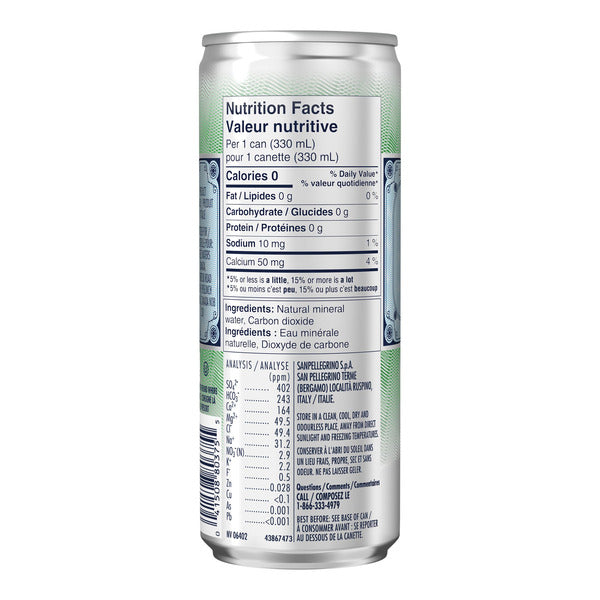 SANPELLEGRINO Sparkling Carbonated Natural Mineral Water 330 mL, 24-pack — image 3