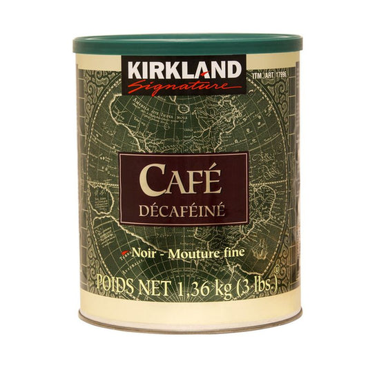 Kirkland Signature Decaffeinated Dark Roast Fine Grind Coffee, 1.36 kg — image 1