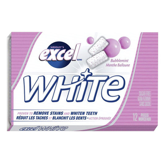 Excel White Sugar-free Bubblemint Gum, 12 × 12 pieces — product image