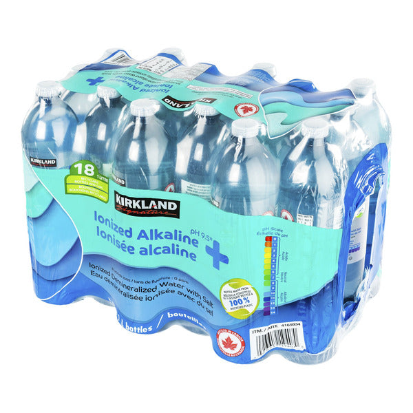 Kirkland Signature Ionized Alkaline Spring Water, 18 x 1 L — image 3