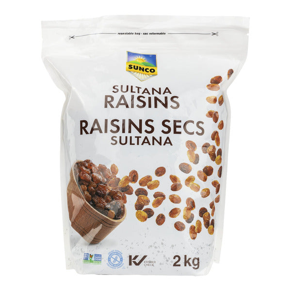 Sunco Sultana Raisins, 2 kg — product image