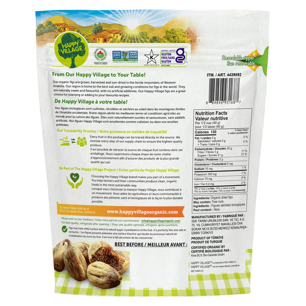 Happy Village Organic Sun-Dried Figs, 1.36 kg — gallery image 2
