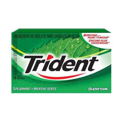 Trident Sugar-free Spearmint Gum, 12 × 14 pieces — product image