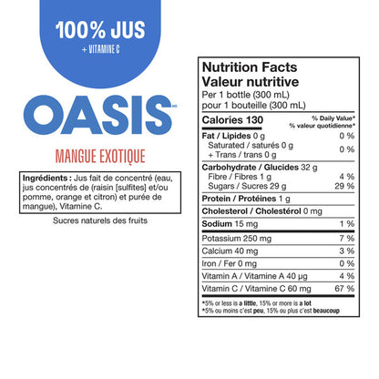 Oasis Exotic Mango Juice Blend, 24 × 300 mL — image 3