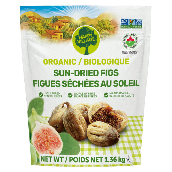 Happy Village Organic Sun-Dried Figs, 1.36 kg — product image