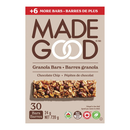 MadeGood Chocolate Chip Granola Bars, 30 × 24 g — product image