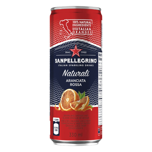San Pellegrino Naturali Aranciata, 24 cans × 330 mL — image 1