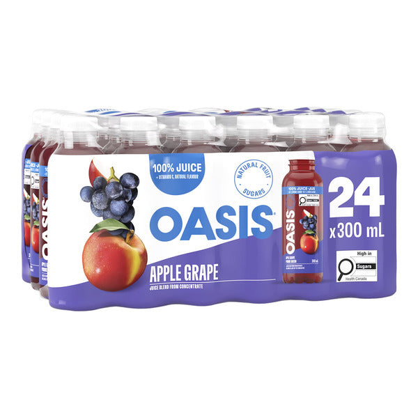 Oasis Apple Grape Juice, 24x300 ml — image 1
