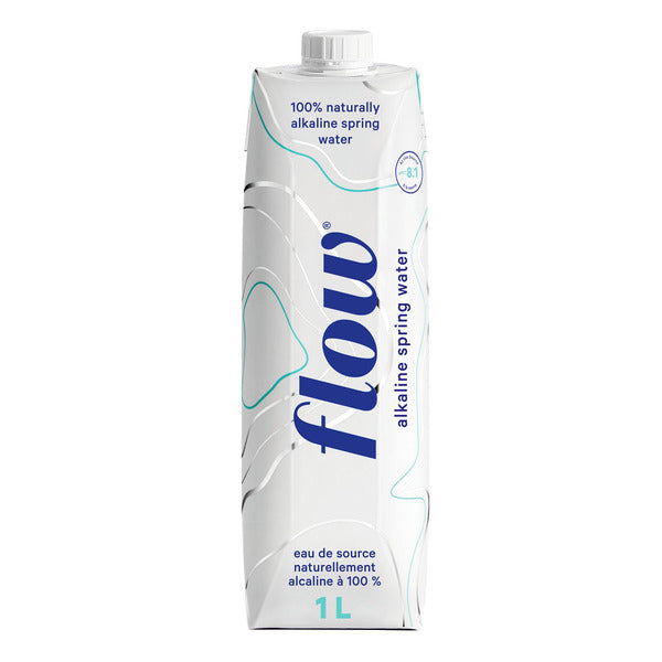 Flow Naturally Alkaline Original Spring Water, 12 x 1 L — image 1