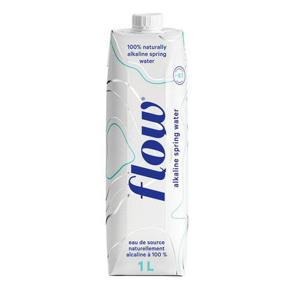 Flow Naturally Alkaline Original Spring Water, 12 x 1 L — image 1