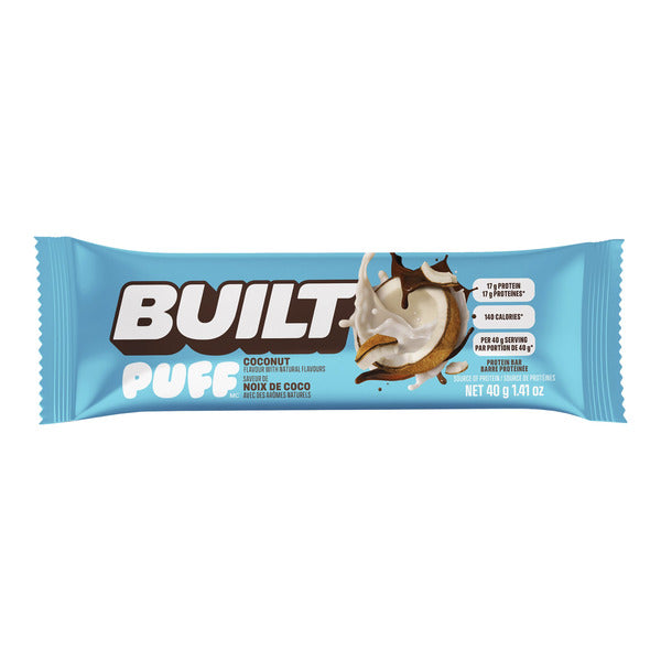 Built Puffs Protein Bars, Brownie Batter & Coconut, 14 × 40 g — gallery image 3