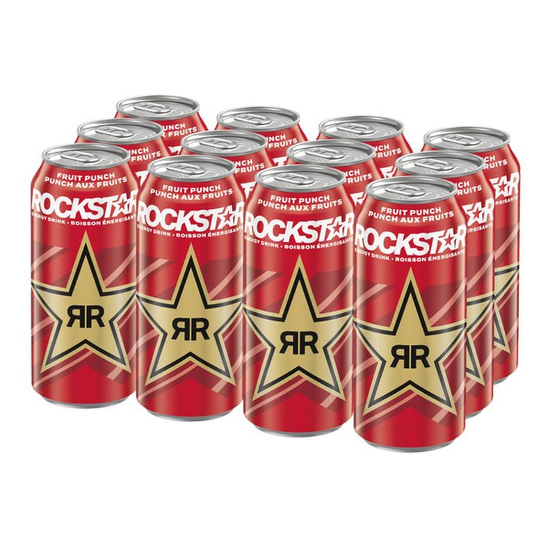 Rockstar Punched Fruit Punch, 12 x 473 mL — image 1