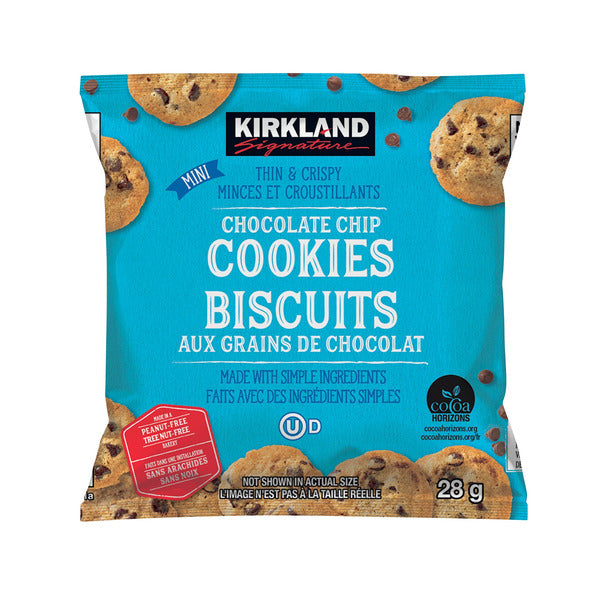 Kirkland Signature Mini Chocolate Chip Cookies, 30 × 28 g — product image