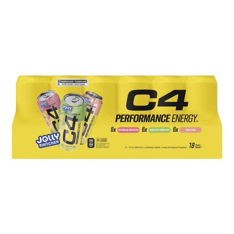 C4 Energy Drink Jolly Rancher Variety Pack, 473 mL, 18-pack — image 1