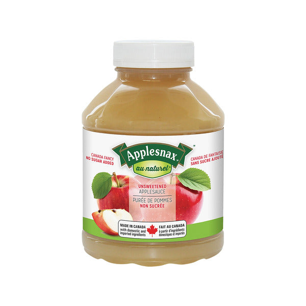 Applesnax Unsweetened Applesauce, 6 × 1.24 L — product image