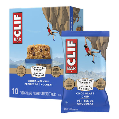 Clif Bar Chocolate Chip Energy Bars, 10 × 68 g — product image