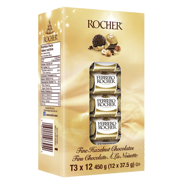 Ferrero Rocher Fine Hazelnut Chocolate, 12 × 38 g — gallery image 2