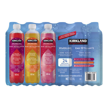 Kirkland Signature Sparkling Flavoured Water, 503 mL 24-pack — image 1