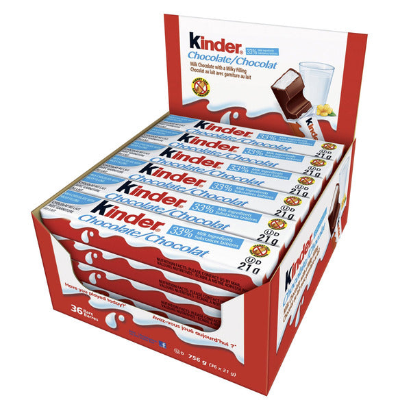 Kinder Milk Chocolate Bars, 36 × 21 g — gallery image 2