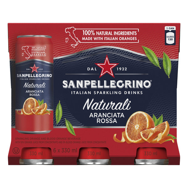 San Pellegrino Naturali Aranciata, 24 cans × 330 mL — image 3