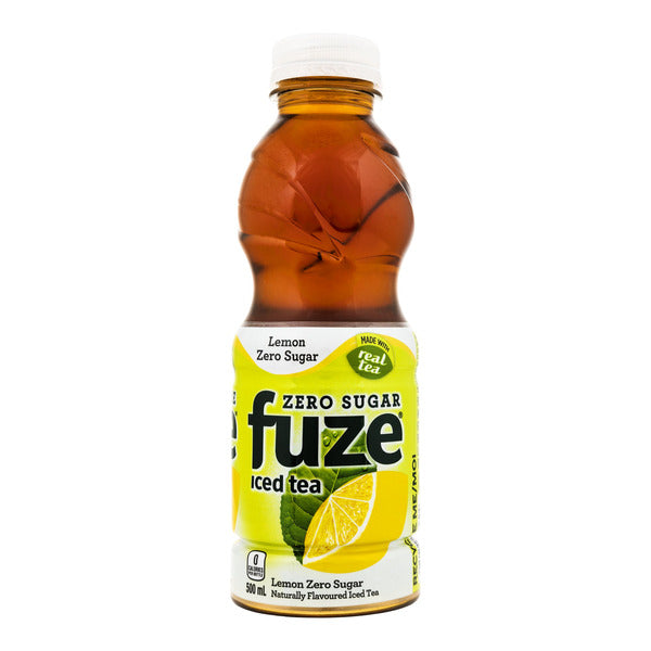 Fuze Iced Tea Zero Sugar Lemon Bottles 500 mL, 12-pack — image 1
