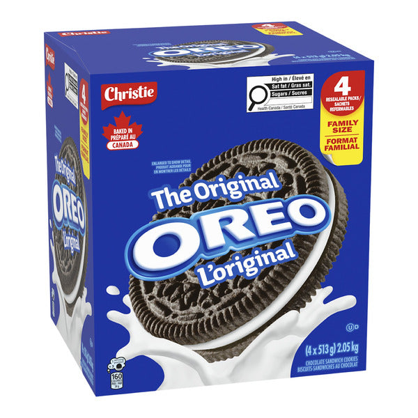 Oreo Original Cookies, 4 × 513 g — product image