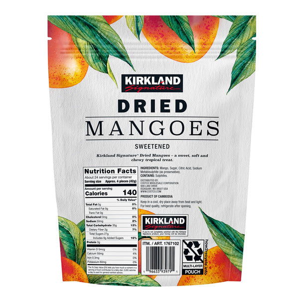 Kirkland Signature Sweetened Dried Mango, 992 g — gallery image 2