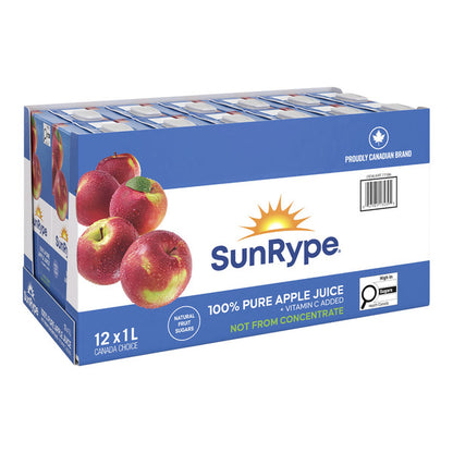 SunRype 100% Pure Apple Juice, 12 × 1 L — image 1