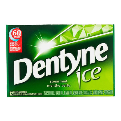 Dentyne Ice Spearmint Sugar-free Gum, 12 × 12 pieces — product image