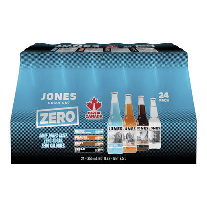 Jones Soda Zero Variety, 24 x 355 mL — image 1