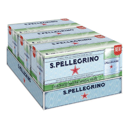 SANPELLEGRINO Sparkling Carbonated Natural Mineral Water 330 mL, 24-pack — image 2