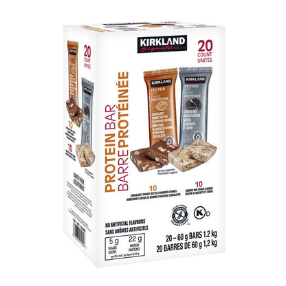 Kirkland Signature Protein Bars, Variety Pack, 20 × 60 g — product image