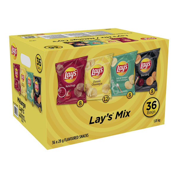 Lay's Mix Flavoured Snacks, 36 × 28 g — product image