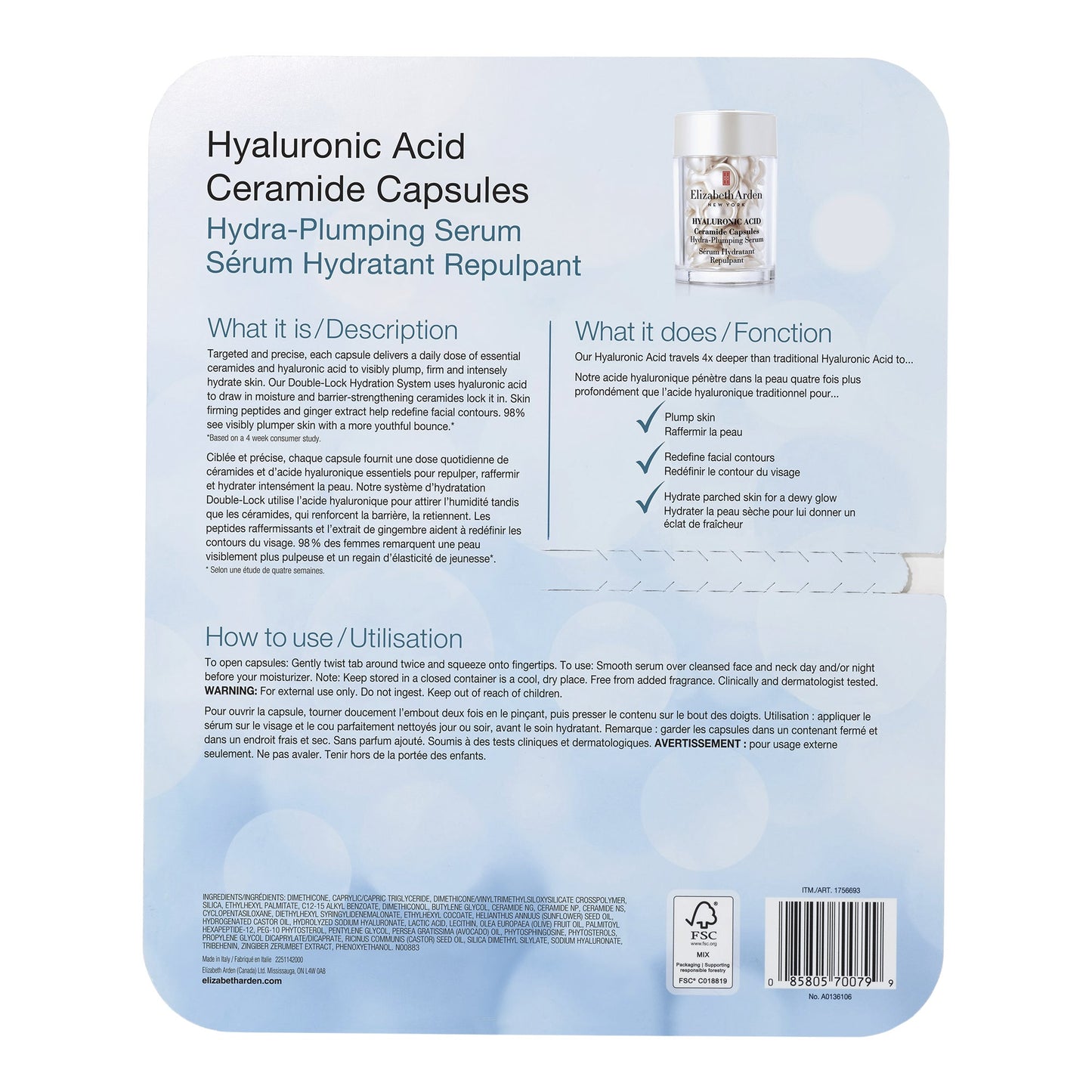 Elizabeth Arden Hyaluronic Acid Ceramide Capsules, 2 x 30 Capsules - image 2