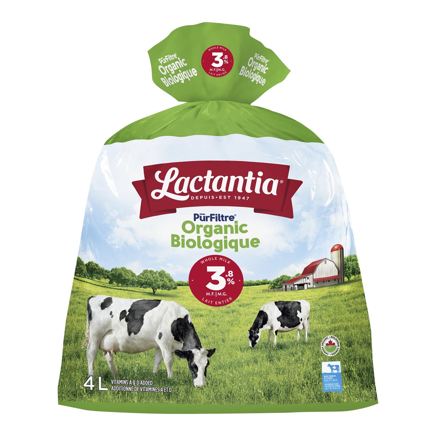 Lactantia Organic Homo milk, 4 L - image 1