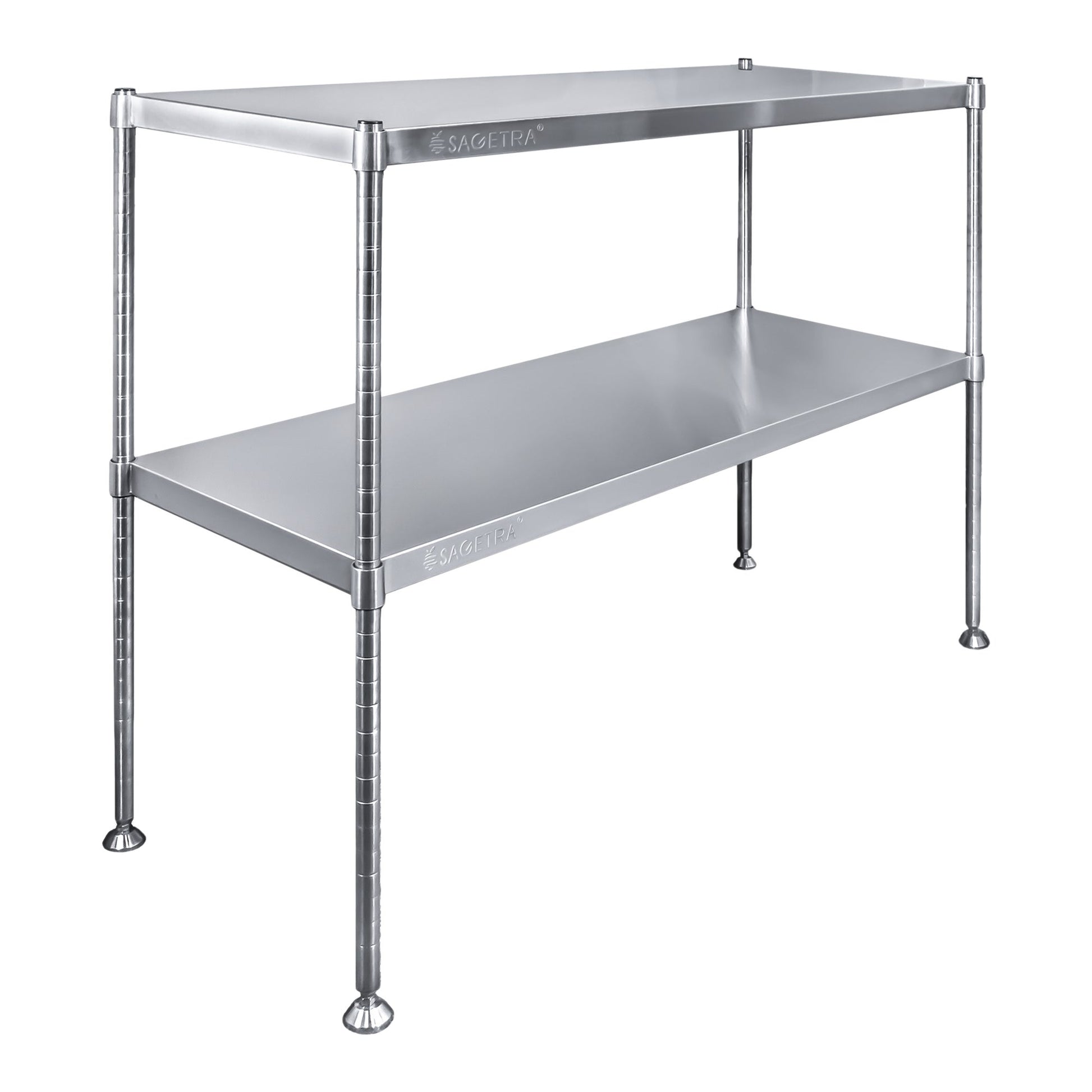 Stainless Steel Shelving On Double Wheels 5 Shelves,  NSF certified - image 2