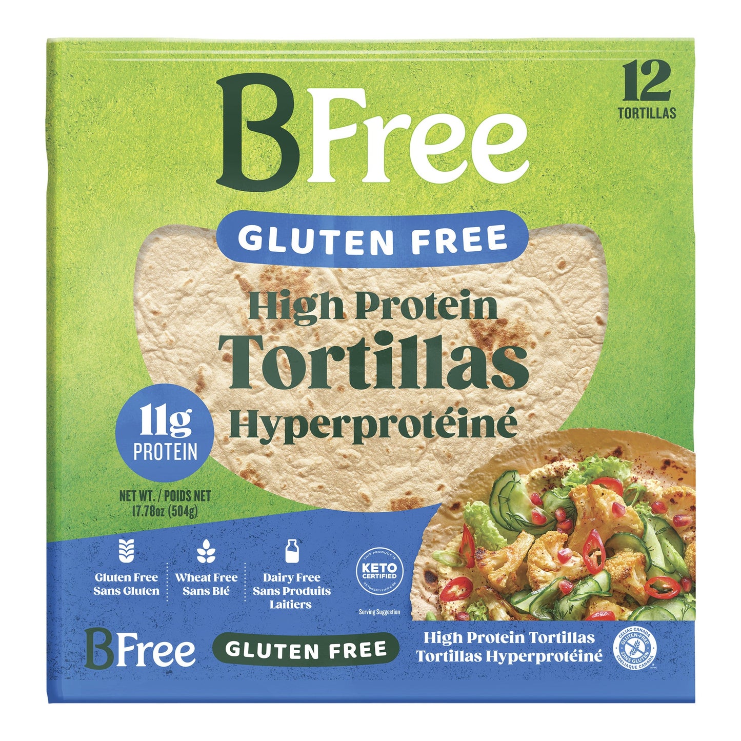 BFree High Protein Tortillas, Pack of 12 - image 4