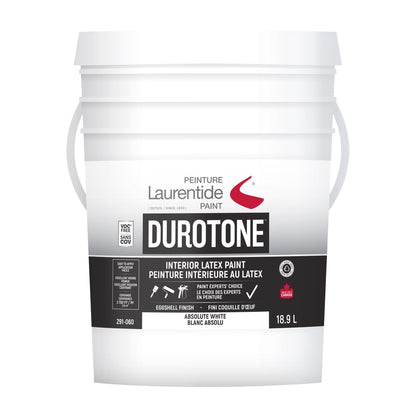 Laurentide Interior White Latex Paint and Primer, 18.9L - image 1