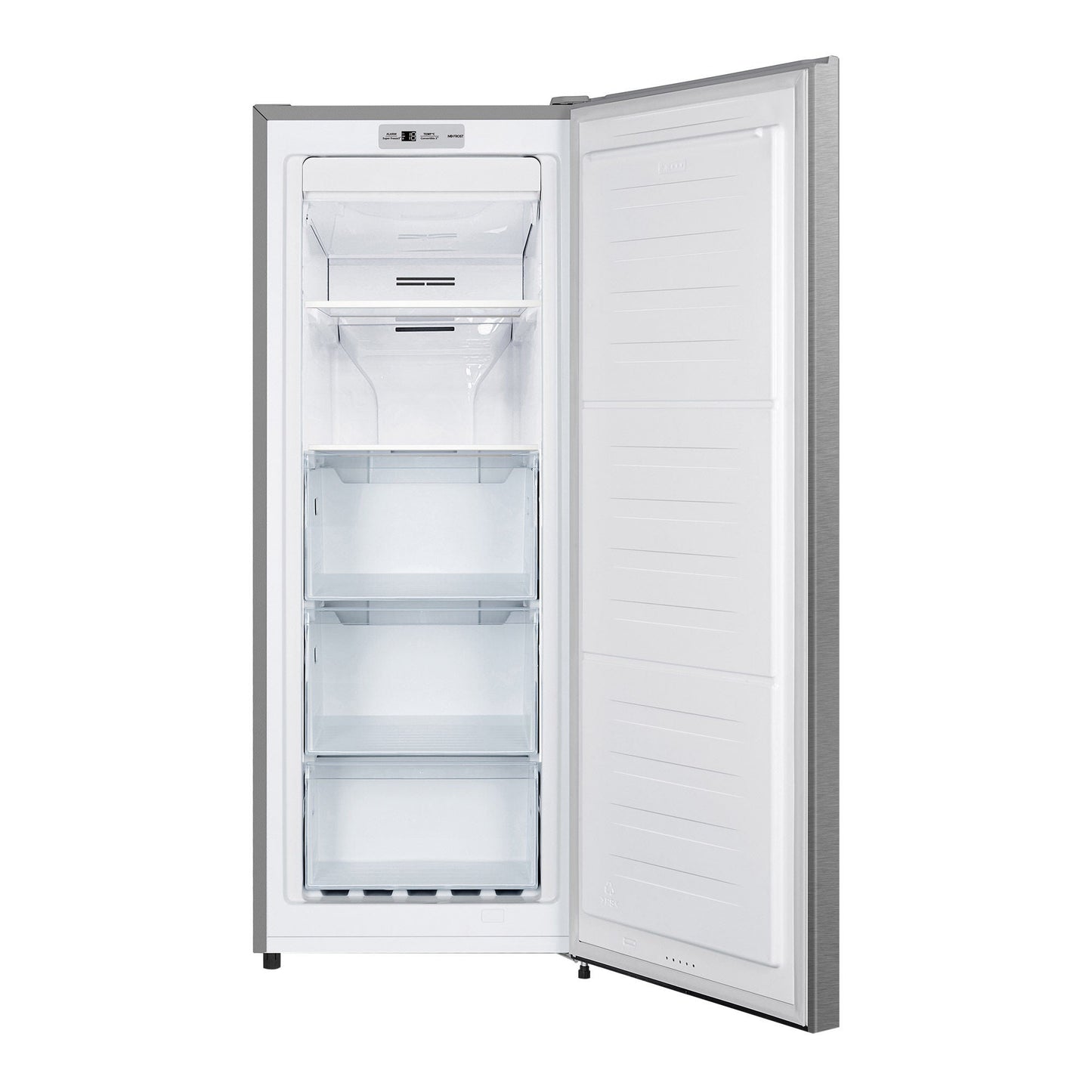 Hisense 6.0 cu ft. Stainless Steel Look Convertible Upright Fridge or Freezer - Frost Free - image 1