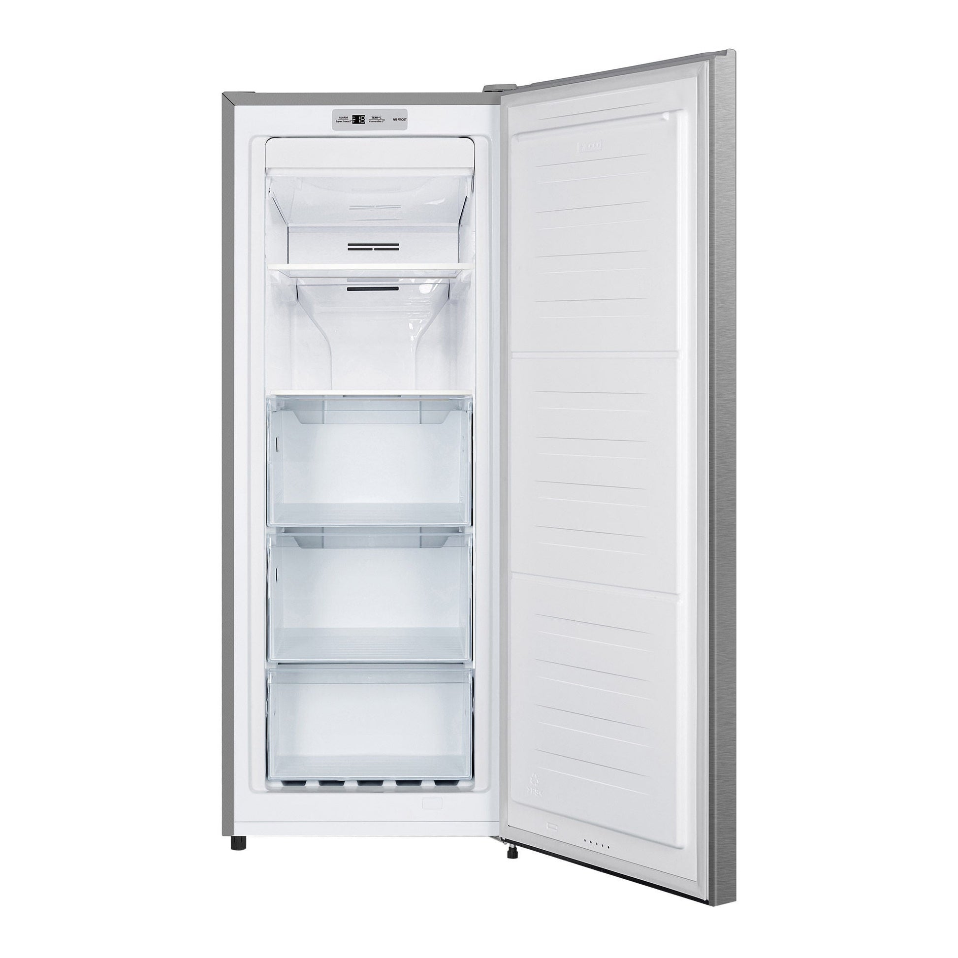 Hisense 6.0 cu ft. Stainless Steel Look Convertible Upright Fridge or Freezer - Frost Free - image 1